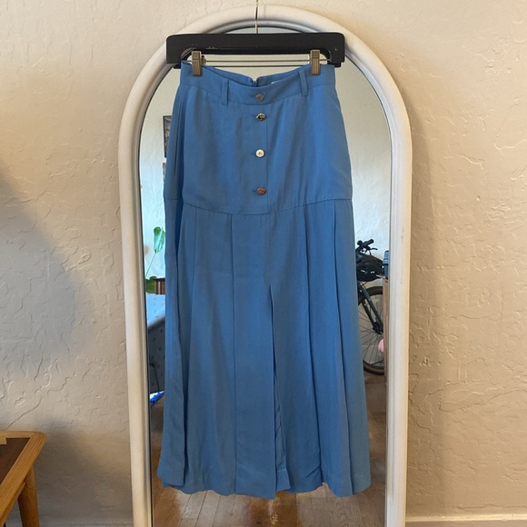 Rejina Pyo Blue Button Skirt - Picture 2 of 5